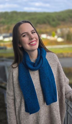 Hovedbilde DANIELLA SCARF - deep petrol blue