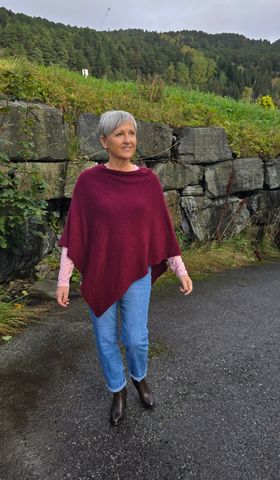 Hovedbilde MAELLE PONCHO (hj13715) - burgundy