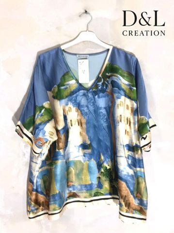 Hovedbilde FIORA BLOUSE &nbsp;(sh26511 )&nbsp;- jeans blue