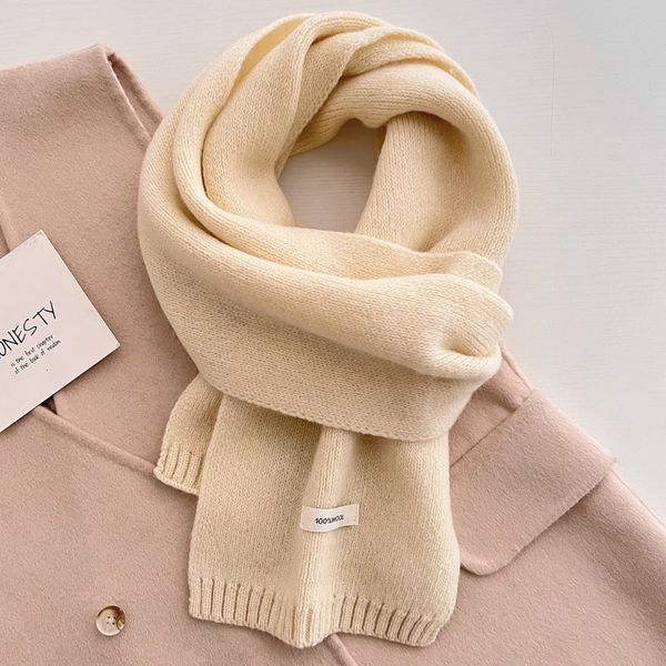 NELIA WOOL SCARF – 100 % ull - off-white