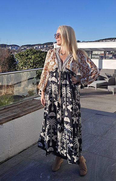 GABRIELLA DRESS –  dusty olive - levering ca. 5 juni