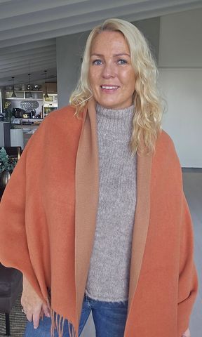 Hovedbilde Isolde Scarf - korallfarger 
