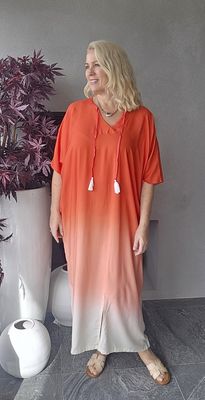 Hovedbilde SALERNO KAFTAN – CORAL & SAND