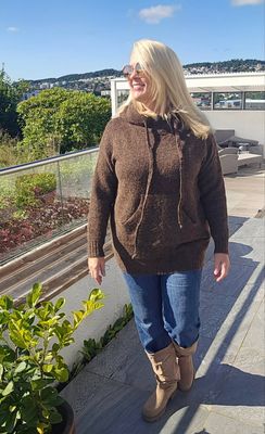 Hovedbilde SELIA HOODED KNIT  (1196-2069) - Brown -