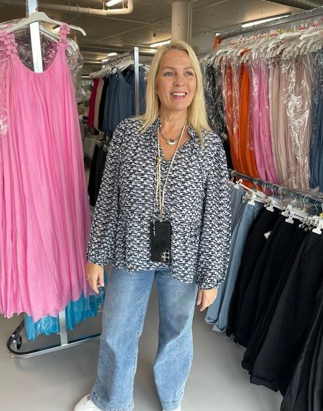 KJEDE til mobil, veske , som belte - SORT-GULL