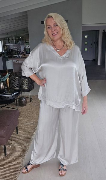 VITTORIA BLOUSE  ( mc26075 ) - stone beige