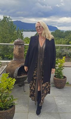 Hovedbilde AVA LONG BLAZER - black - ca.15 sept.levering