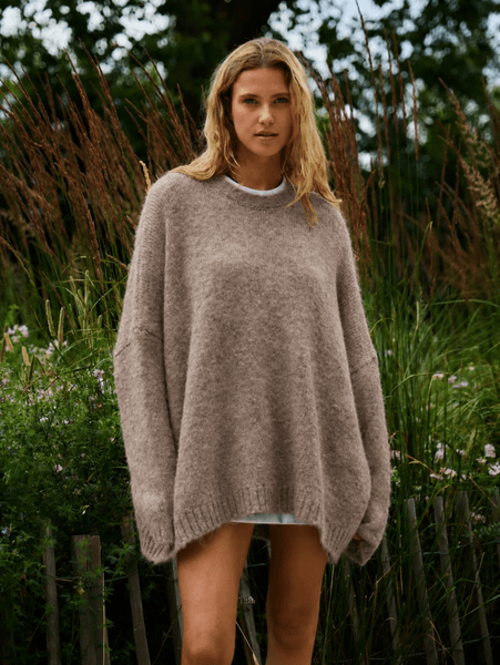 Mauve Knit (RM5027) ONE SIZE - Taupe - ca 25. august levering