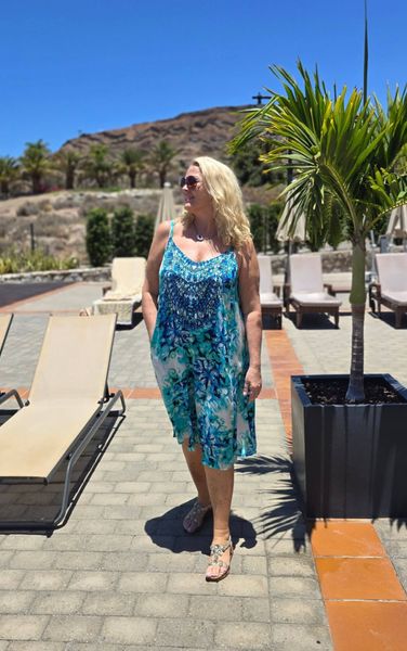 TAURO SHORT DRESS – aqua 