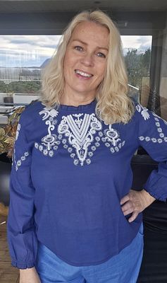 Hovedbilde RAVELLO BLOUSE (br39) – NAVY