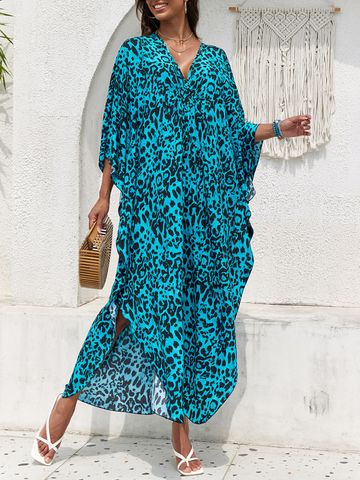 Hovedbilde MANILVA KAFTAN – TURQUOISE WILD