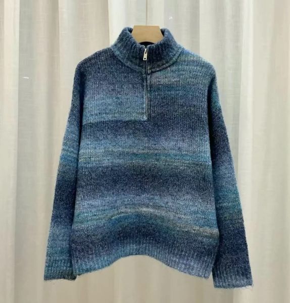 VILDA ZIP KNIT (RM6002) ONE SIZE - Sea Blue  - ca 25. august levering