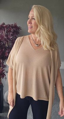 Hovedbilde SOLENA LUREX TOP ( dp13030 ) - camel