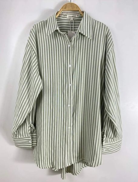 UNA COTTON SHIRT ( lu9757-3037) - green - levering ca.16 okt