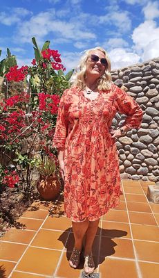 Hovedbilde ONE SEASON - MIDDY POPPY - Ibiza coral 