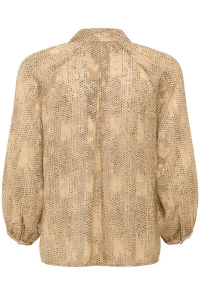 Addison Blouse - In Wear - Dotted Surface Neutral ( gull )