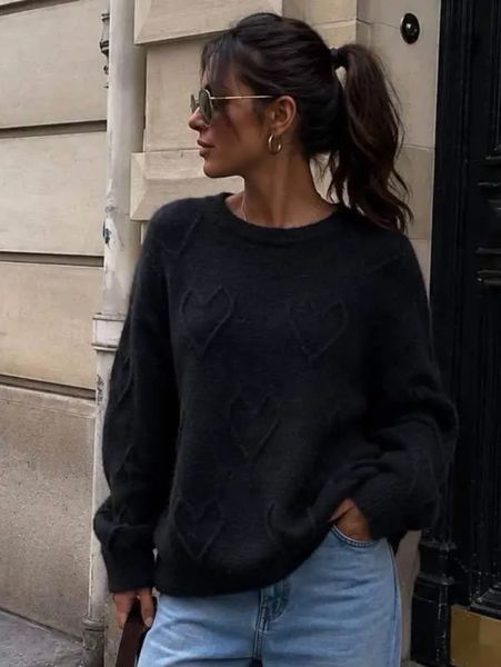 ARIELLE WOOL KNIT (1194) - Black - ca. 25 august levering