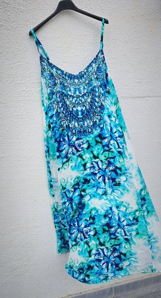 TAURO LONG DRESS – aqua - 