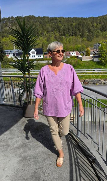 LIVORA BLOUSE – DUSTY ROSE