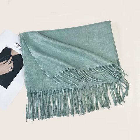 Hovedbilde SOFT DRAPE SCARF -  lys gr&oslash;nn