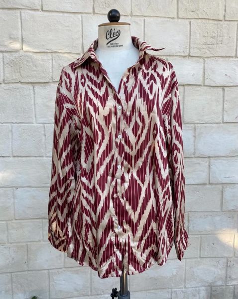 ZELIA BLOUSE (880-1) - Bordeaux - ca 25. august levering