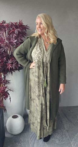 Hovedbilde LUZABELLE LONG CARDIGAN ( 2256 ) - armygreen - ...