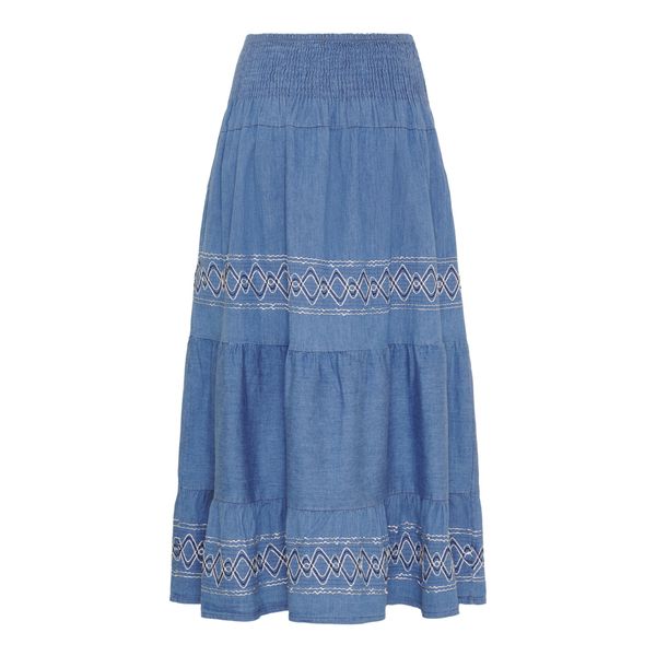 Helvig skirt ( 25304 ) - jeans ( bl&aring; )