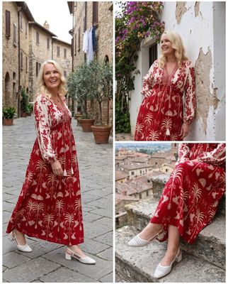 Hovedbilde GABRIELLA DRESS –  warm scarlet - levering ...