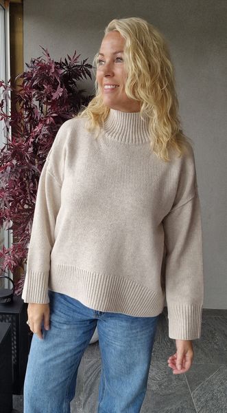 OUI - MINA JUMPER (89932) - Beige Melange-kun  46