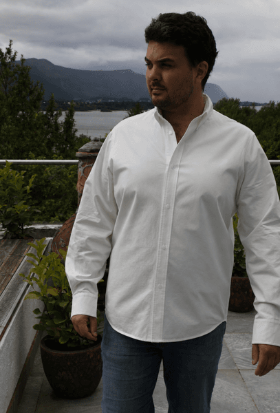 Maddox Shirt  - (uten brystlomme ) Classic Fit - offwhite - KAMPANJEPRIS  (levering 10 sept )