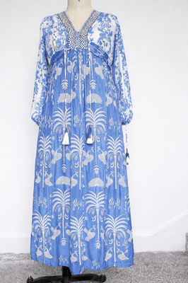 Hovedbilde GABRIELLA DRESS –  santorini blue - ...